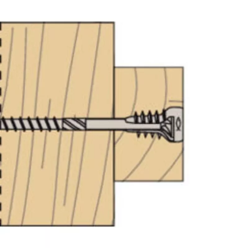 Fischer 558881 FAFS regulēšanas skrūve 5 mm x 100 mm T-profils tērauds cinkots Torx T25 iegremdēta galva (100 gab.)