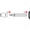 Fischer 558881 FAFS regulēšanas skrūve 5 mm x 100 mm T-profils tērauds cinkots Torx T25 iegremdēta galva (100 gab.)