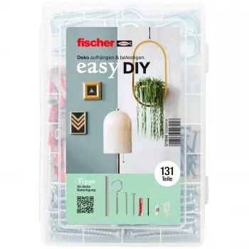 fischer 571944 DUOPOWER & DUOTEC dībeļu un enkuru komplekts, 115 gabali