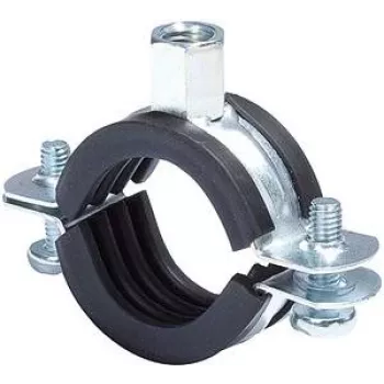 Fischer 91489 FRS cauruļu skava 74-78 mm M8/M10 ar EPDM skaņas izolāciju, cinkota tērauda, 25 gab.