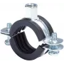 Fischer 91489 FRS cauruļu skava 74-78 mm M8/M10 ar EPDM skaņas izolāciju, cinkota tērauda, 25 gab.