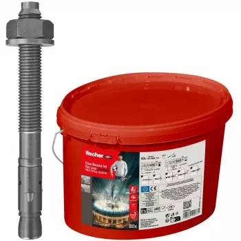 FISCHER Enkura skrūve FAZ II Plus 12/20 R – Nerūsējošais tērauds A4, 80 gab. spainis