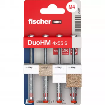 Fischer DuoHM 4x55 S PH TX dobuma sienas enkurs 55 mm 4 gabali 572914