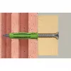 Fischer DUOPOWER Skrūvju un dībeļu komplekts 100 gab. - 6x30/8x40/10x50 mm - PZ2 - Zaļš