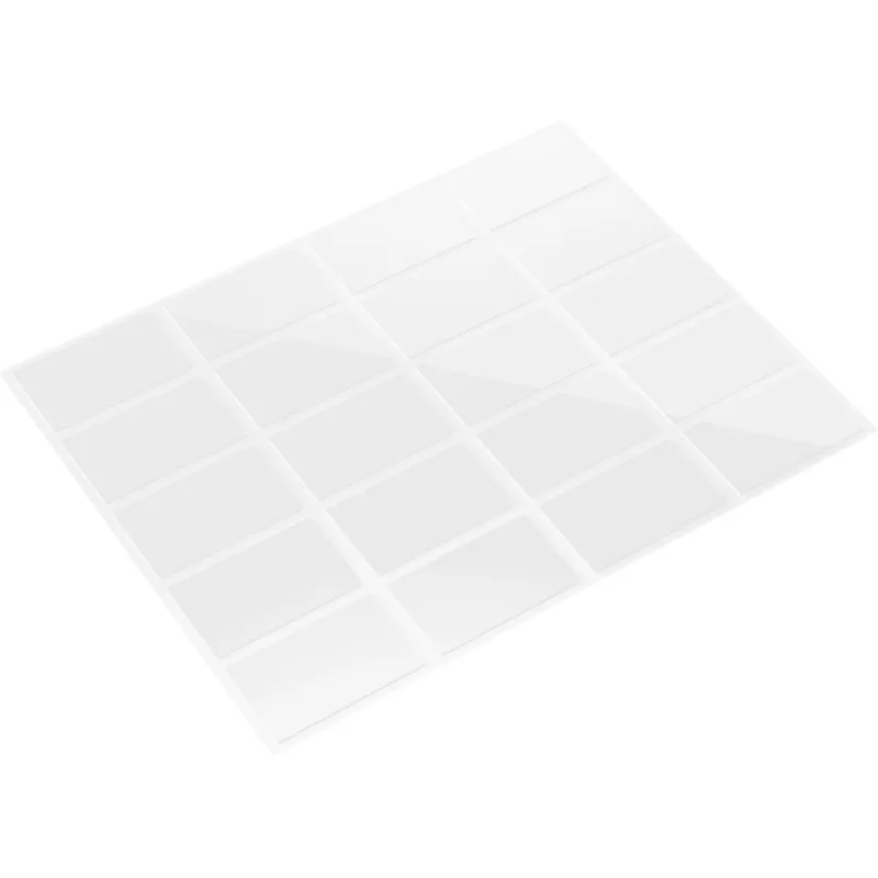 FISCHER GOW Montāžas sloksnes 20 gab., baltas, 22 x 36 mm, pašlīmējošas