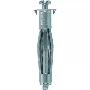 FISCHER HM 4x46 S B Dobuma metāla enkurs - cinkots tērauds, M4, 20 gab. iepakojums ar skrūvēm, sudraba krāsa