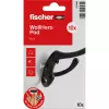 fischer NTJH remonta flīss 100x100 mm, 10 gab. iepakojums – ļoti izturīgs pret plīsumiem stiegrojošais audums plaisu remontam 570490
