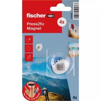 fischer Press2fix stiprinājuma magnēts 10 mm neodīms 4 gab. komplekts 570492