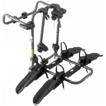 Fischer ProlineEvo Velosipēdu bagāžnieks uz sakabi 2 velosipēdiem, 45 kg, E-velosipēdu saderīgs, salokāms, noliecama funkcija, 13-pin