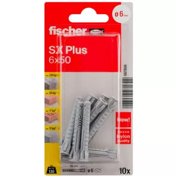 Fischer SX Plus Izplešanās Dībelis 6x50 mm (10 gab.) 567856