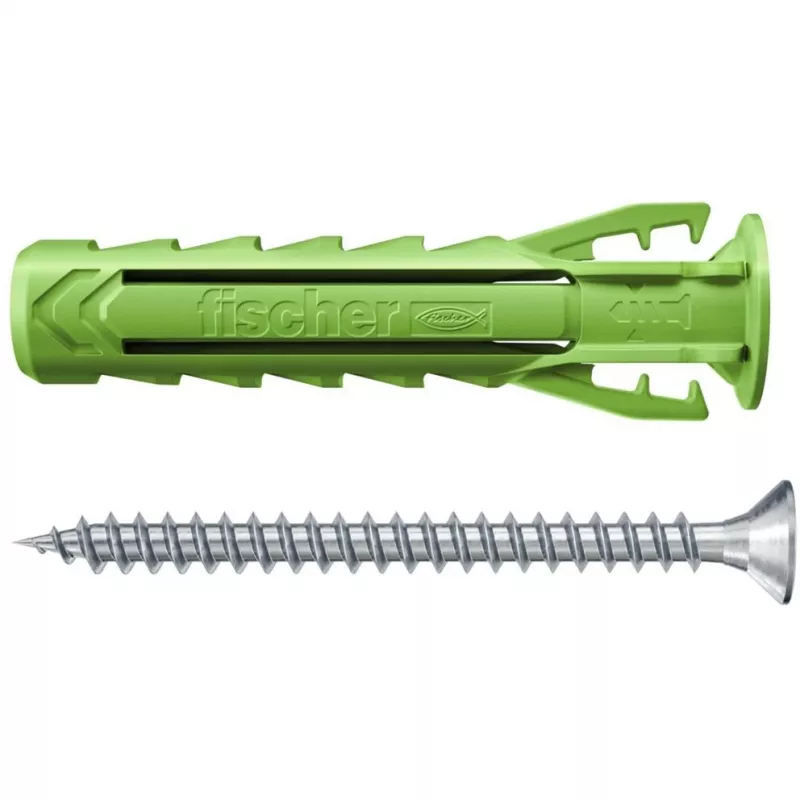 Fischer SX Plus Green 8x40 S K dībeļi ar skrūvēm, 10 gab. (567864)