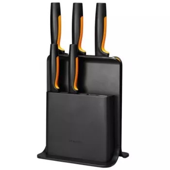 Fiskars Functional Form 6-daļīgs slotu nažu bloka komplekts ar 5 nažiem
