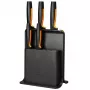 Fiskars Functional Form 6-daļīgs slotu nažu bloka komplekts ar 5 nažiem