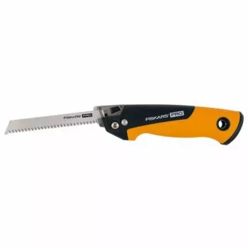 Fiskars Pro Compact saliekamais zāģis, 160 mm asmens, divi asmeņi, SoftGrip rokturis, drošības fiksators