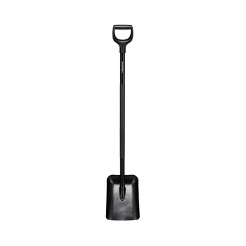 FISKARS SnowXpert Comfort sniega lāpsta ar D-veida rokturi, melna, 131 cm