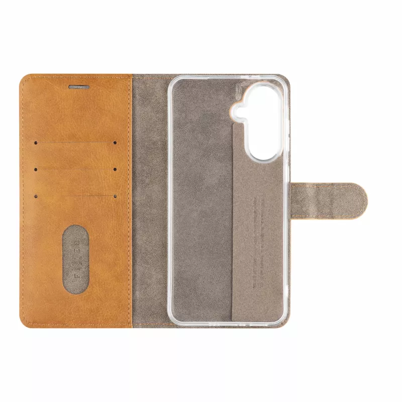 Fixed Opus Book Case Samsung Galaxy A37 5G, Mākslīgā āda, Brūns