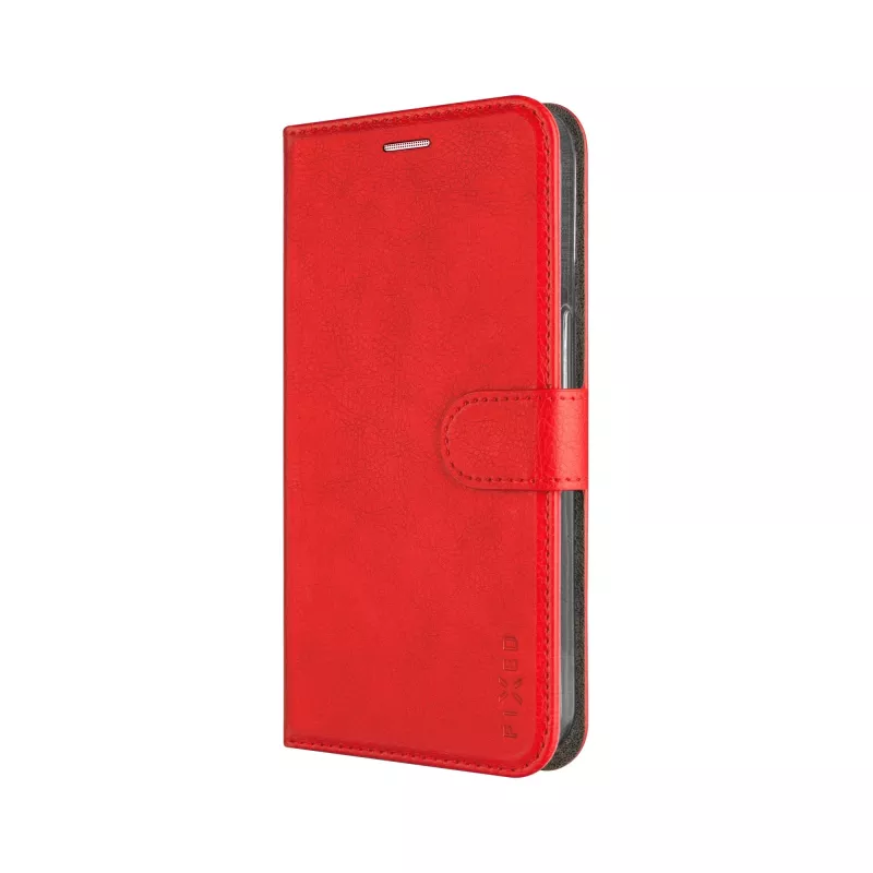Fixed Opus Book Case Samsung Galaxy A57 5G, sintētiskā āda, sarkans