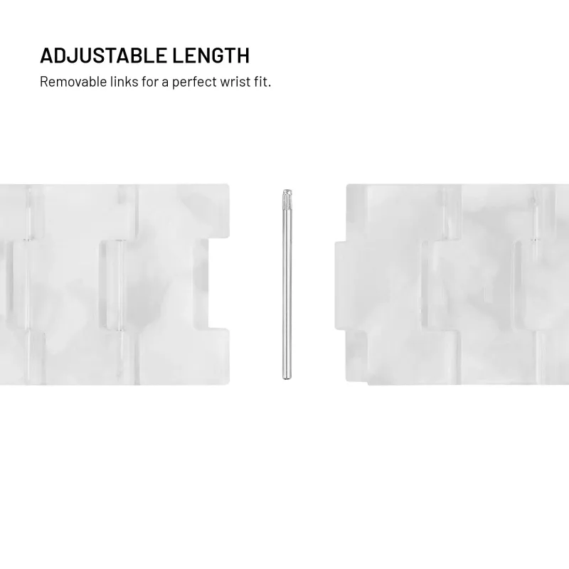 FIXED Resin Strap pro Apple Watch 38/40/41, Cloud White