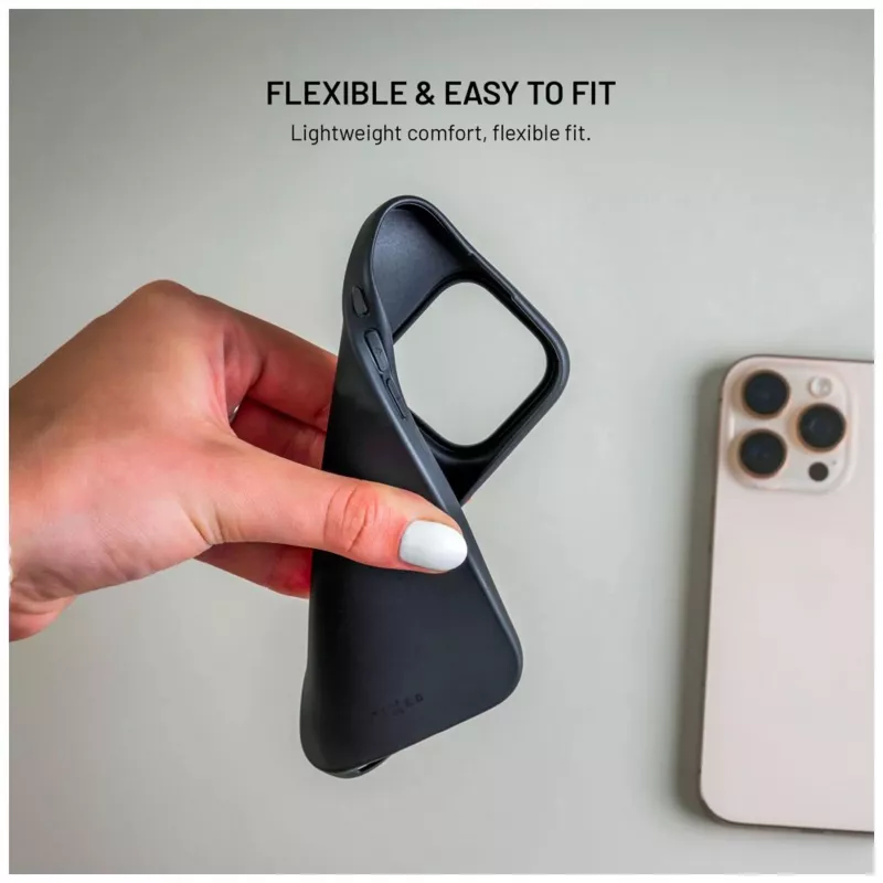 Fixed Story aizmugurējais vāciņš Xiaomi Redmi Note 15 Pro 5G - gumijots - melns