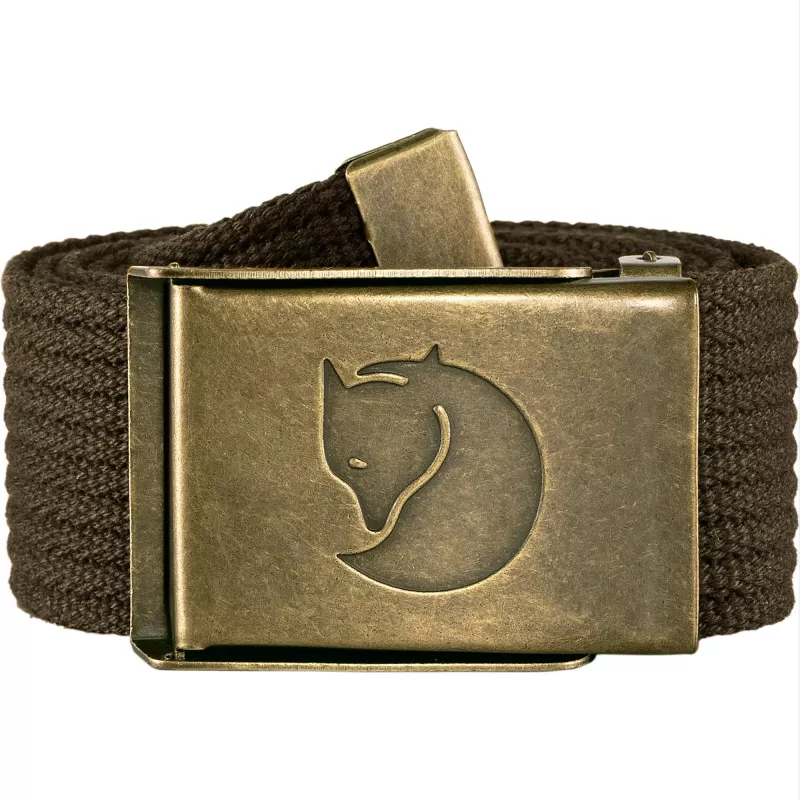 Fjällräven Canvas Brass Belt Dark Olive