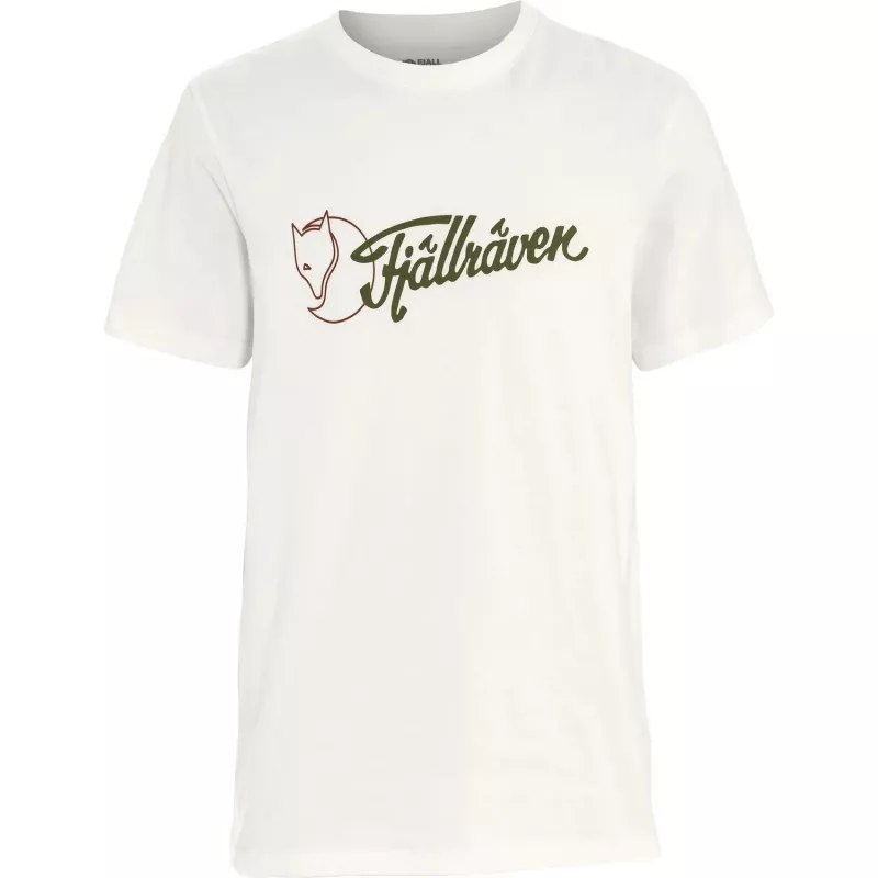 Fjällräven vīriešu Archive Logo T-krekls Eggshell