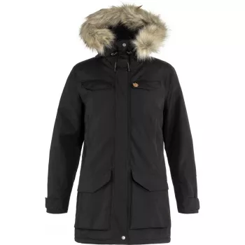Fjällräven Nuuk Parka Sievietēm - Melna - M izmērs