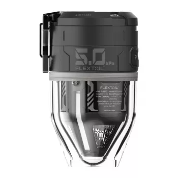 Flextail Max Pump 3 pārnēsājamais gaisa sūknis (melns) – 300 L/min, 500 lūmenu LED, IPX4, USB-C