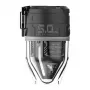 Flextail Max Pump 3 pārnēsājamais gaisa sūknis (melns) – 300 L/min, 500 lūmenu LED, IPX4, USB-C