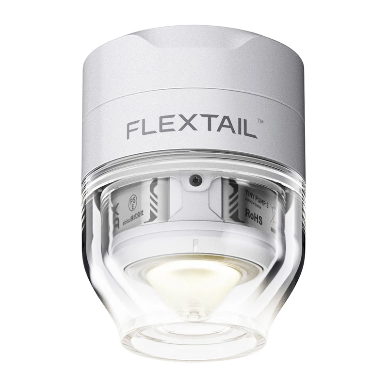 FLEXTAIL Tiny Pump 3X Electric Pump (White) - 180 L/min, USB-C Rechargeable, IP44, Built-in LED