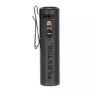 Flextail ZERO 1200 lukturītis, 1200 lūmenu, IPX7, USB-C uzlādējams, melns