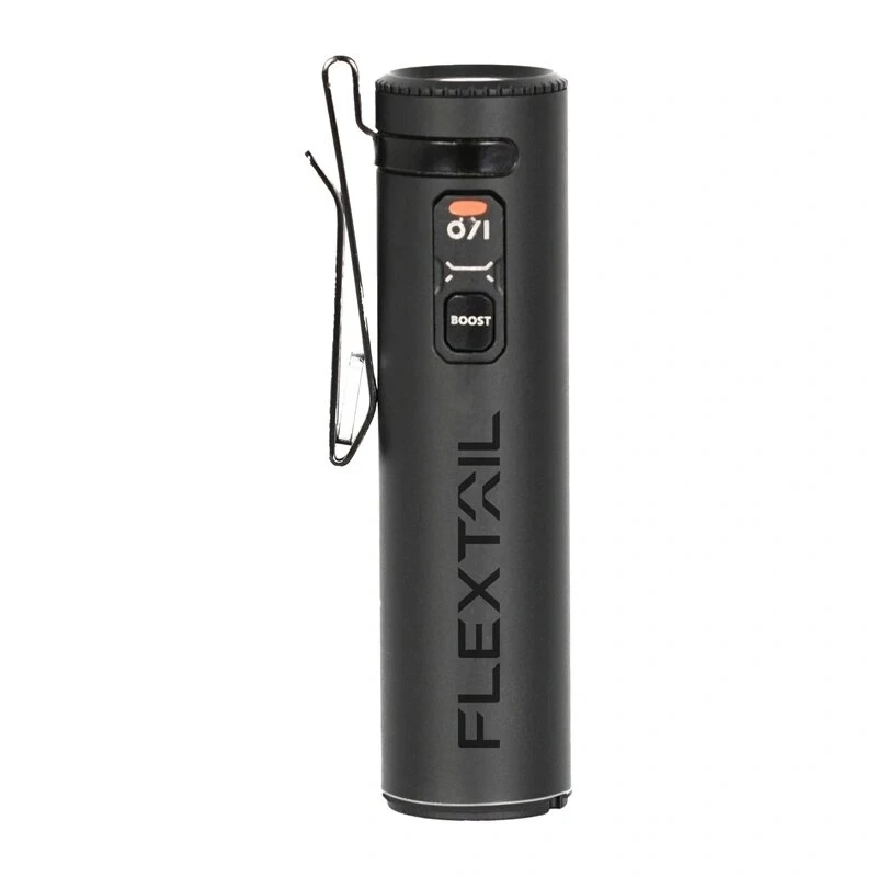 Flextail ZERO 1200 lukturītis, 1200 lūmenu, IPX7, USB-C uzlādējams, melns