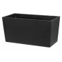 Flowerpot Thermo Patio D76 Melns 76 cm Apaļš Divkāršsienu Izolēts Āra Puķupods