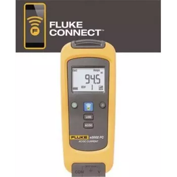 Fluke a3002 FC bezvadu AC/DC strāvas mērītājs ar skavu, 400 A, CAT III 1000V/CAT IV 600V, melns/oranžs 4459442