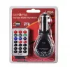 FM raidītājs CMP05 ar tālvadības pulti, USB ligzdu, MicroUSB, SD/TF kartes slotu, 87.5-108 MHz, 12V/24V, melns