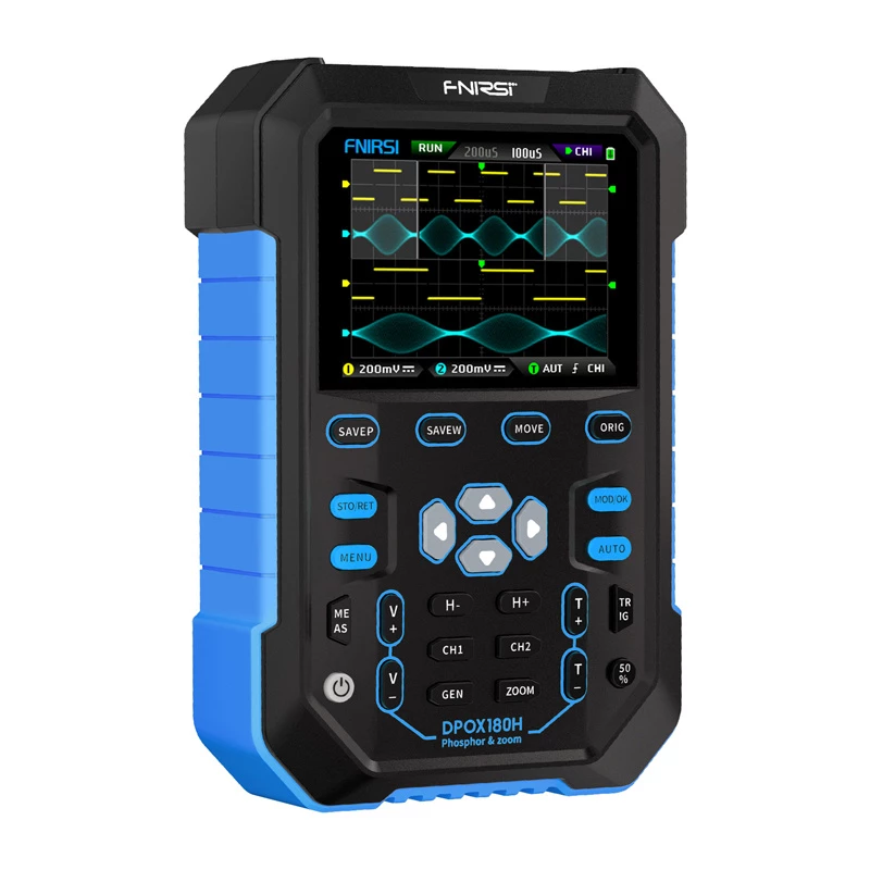 FNIRSI DPOX180H 2-in-1 rokas digitālais fosfora osciloskops