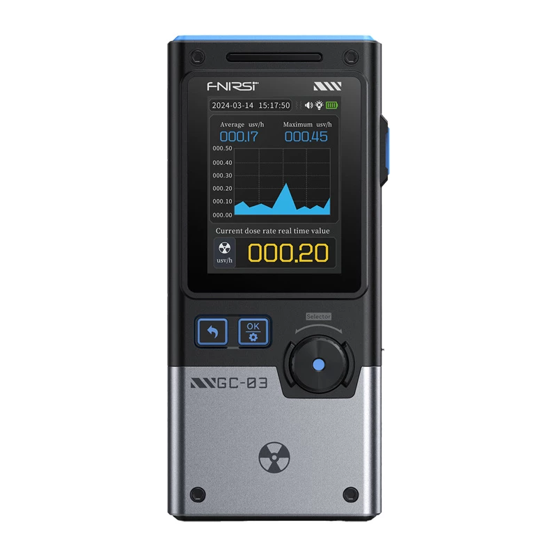 FNIRSI GC-03 BK Multifunkcionāls jonizējošā starojuma detektors