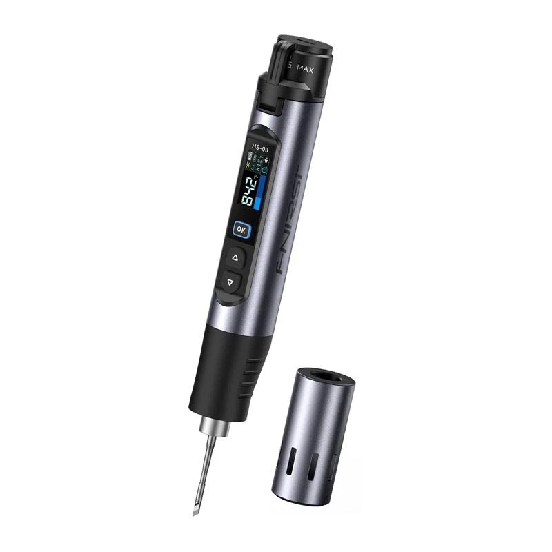 FNIRSI HS-03 Plus USB-C lodāmurs 65W ar OLED displeju