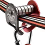 Fofana Ninja Slider Slackline skriemelis - āra zip line troleja bērniem, 110 kg ietilpība, melns/dzeltens
