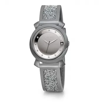 Folli Follie Donatella Sieviešu kvarca pulkstenis WF15T013ZS 28mm Sudraba nerūsējošais tērauds