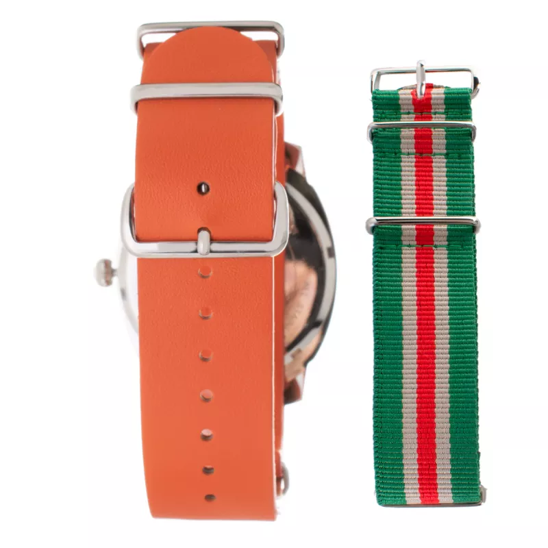 FOLLI FOLLIE Dynamic Vīriešu Kvarca Pulkstenis WT14T0015DNA 40mm Sudraba Nerūsējošais Tērauds Melna Āda