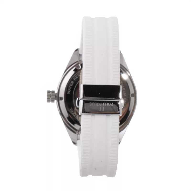 FOLLI FOLLIE Heart4Heart Sieviešu kvarca pulkstenis WF0T027ZDO 45mm Balta āda