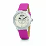 Folli Follie Heart4Heart Sieviešu Pulkstenis WF13T040SPW 32mm Rožu Zelta Nerūsējošais Tērauds un Balta Āda