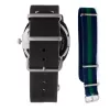 FOLLI FOLLIE Unisex Pulkstenis WT14T0015DSDF 40mm Nerūsējošais Tērauds Kvarca Analogais Melns Ciparnīca Silikona Siksniņa