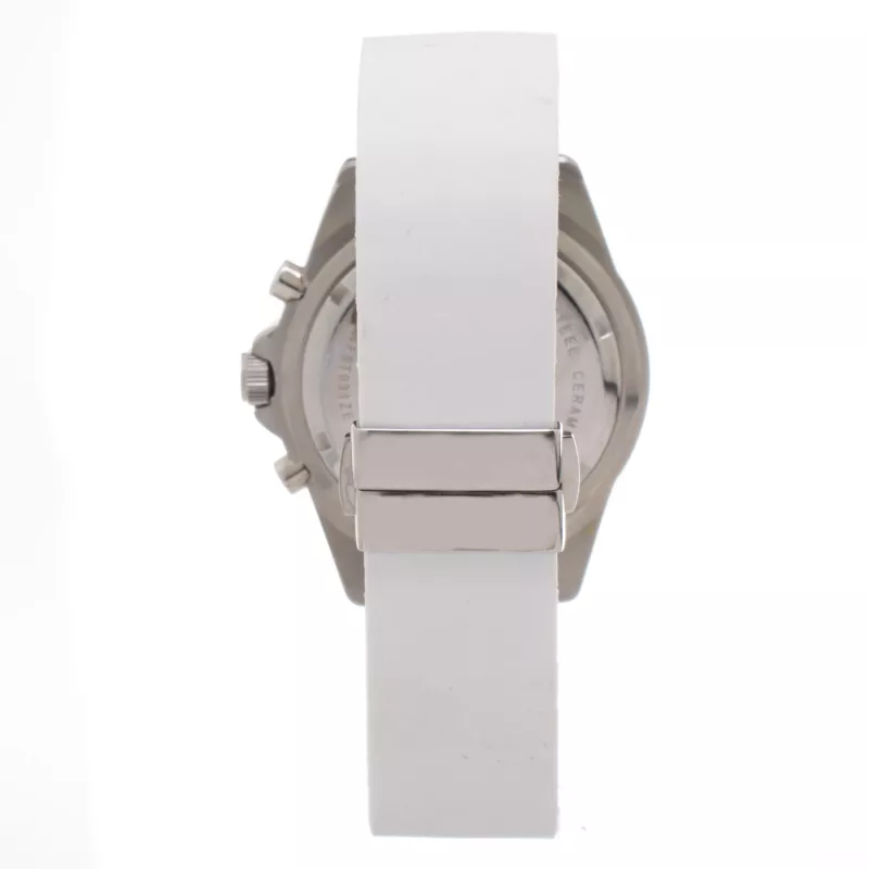 Folli Follie Sieviešu Dynasty kvarca analogais pulkstenis WF8T031ZEW 45mm balta āda