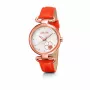 FOLLI FOLLIE Sieviešu pulkstenis WF15R029SPNA 32mm Roze zelta nerūsējošais tērauds Rozā āda