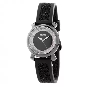 FOLLI FOLLIE Sieviešu pulkstenis WF15T013ZSA Santorini Flower 28mm Rožu zelta tonēts nerūsējošais tērauds Balta āda