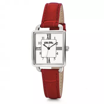 FOLLI FOLLIE Sieviešu pulkstenis WF19T005SPW 32mm Nerūsējošais tērauds Kvarca analogs Balts ciparnīca Sudraba siets