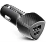 Forcell Carbon CC50-1A1C 38W auto lādētājs USB-C PD 3.0 + USB-A QC 3.0 melns