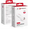Forcell Carbon CC50-1A1C 38W USB-C PD + USB-A QC 3.0 autolādētājs - balts