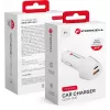 Forcell Carbon CC50-1A1C 38W USB-C PD + USB-A QC 3.0 autolādētājs - balts